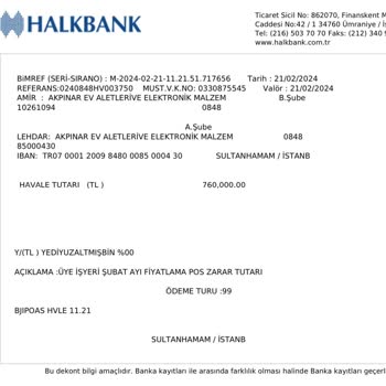 Halkbank İstanbul Sultanhamam Şube Habersiz Para Kesme