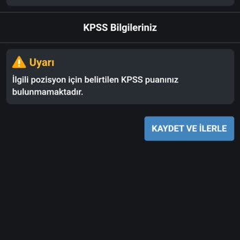 E-Devlet (Turkiye.gov.tr) KPSS Bilgilerim Gözükmüyor