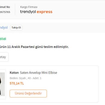 Trendyol Aldığım Ürünün İadesi Sürecinde Beni Mağdur Etti