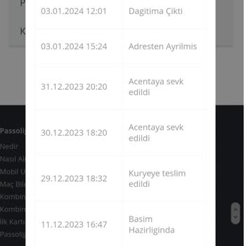 Passolig Kart Teslimatı Ve PTT Kargo Sorunları