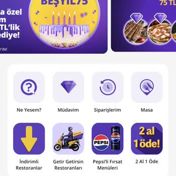 Getir Önce Kod Tanımladı Sonra Kullandırtmayıp Geri Sildi