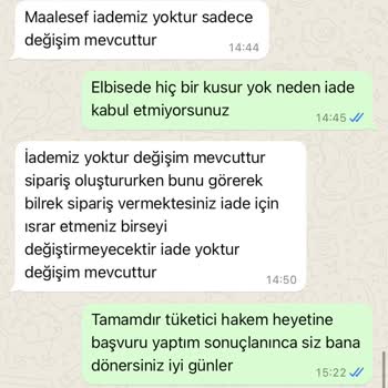 Yusem Tesettür İade Sorunu Ve Beklentilerin Karşılanmaması