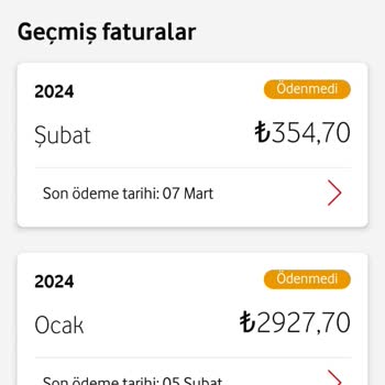 Vodafone Faturam 300 TL Geleceğine 2950 Geldi