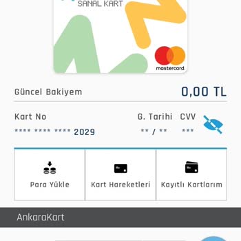 AnkaraKart 60 TL Yükledim Hata Verdi Ve Karta Yükleme Yapılmadı