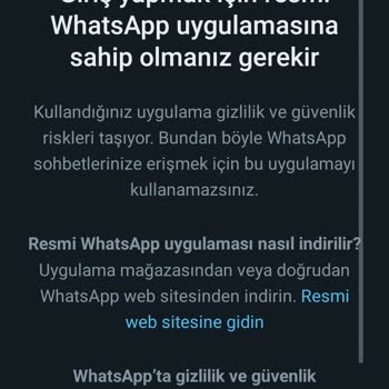 WhatsApp'a Giremiyorum Erişim Engeli Geldi