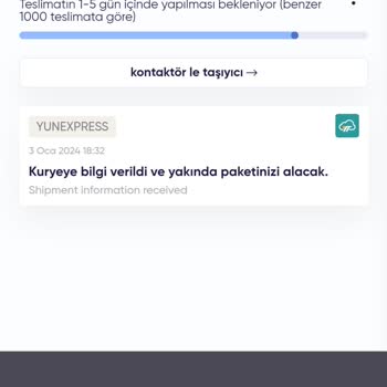Yun Express Türkiye Siparişim 52 Gündür Yolda