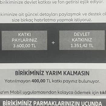 Allianz Hayat ve Emeklilik Allianz Katılım Emeklilik Kesilen Param