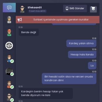 itemsatış 1500 TL Hesap Aldım Hesabı Vermedi