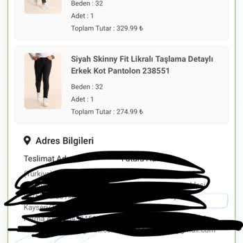 Modamizbir.com Bana Teslim Edilmesi Gereken Kargo Kapıma Bırakıldı Ama Kargom Yok