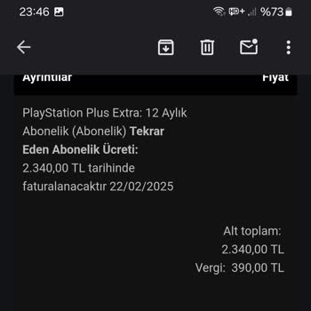 PlayStation Plus Abonelik İadesi