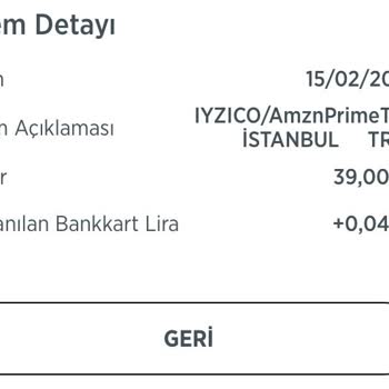 iyzico/AmznPrime TR 1 İstanbul