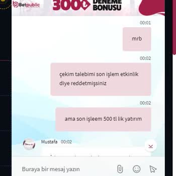 Betpublic Kazancımı Son İşlem Etkinlik Olmamasına Rağmen Ödemedi!