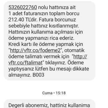 Vodafone Haksız Kazanç Sağlamaya Çalışıyor Dikkat