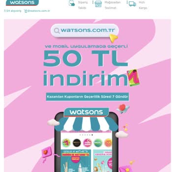 Watsons Hediye Kuponu Kabul Etmiyor