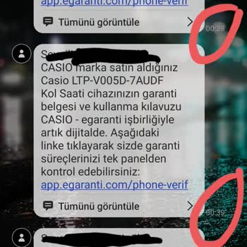 Ersa Saat Gece Spam SMS'leri İle Rahatsızlık