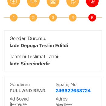 Pull And Bear  Kargo Gelmemesi Para İadesi Mağduriyeti (Kargo Ortada Yok)