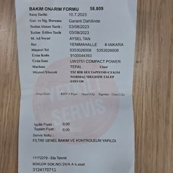 Tefal Uw 3751 Süpürge