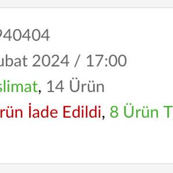 Trendyol Hızlı Market Trendyol Eksik Ürün Gönderimi/telafi Edilmemesi