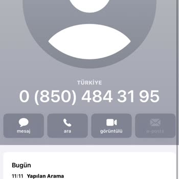 0850 484 31 95 Arayıp 1'e Basın Dediler
