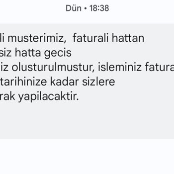 Vodafone Faturasız Hatta Geçiş. Mağduriyeti