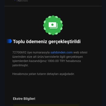 Sahibinden Satış Yaptım Para Hala Yatmadı.