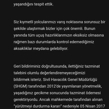 THY Tarafından Tazminat Verilmeyen 17 Saat 32 Dakikalık Rötar