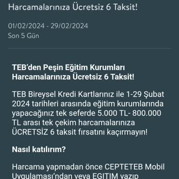 TEB Bankası Tüketici Kaldırması