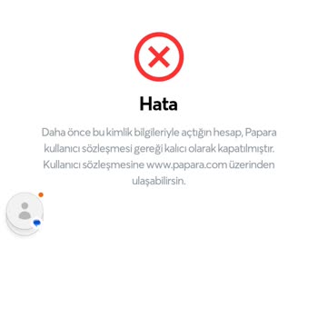 Papara Kullanıcı Sözleşmesi Hatası
