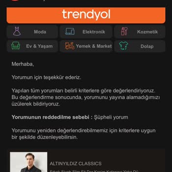 Trendyol'da Yorum Yapamıyorum