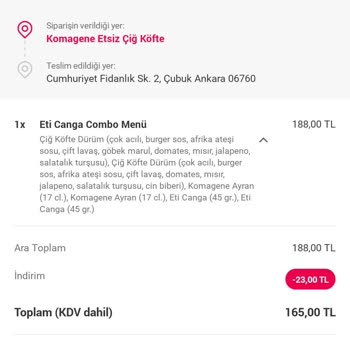 Yemek Sepeti İade Sorunları