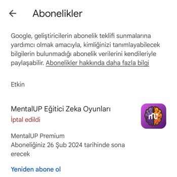 Mentalup İznim Olmadan Bilgi Vermeden Üyelik Ücreti Kesti