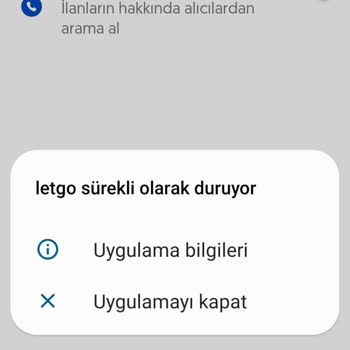 Letgo Uygulaması "atma Ve Durduruldu" Hatası