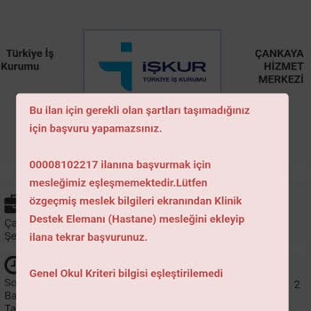 İŞKUR Başvuru Yapamıyorum Lütfen Yardımcı Olur Musunuz