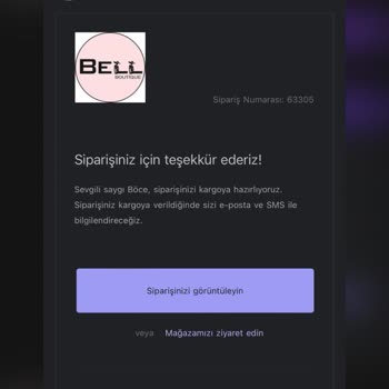 Bell Butik 15 Gündür Kargolanmadı