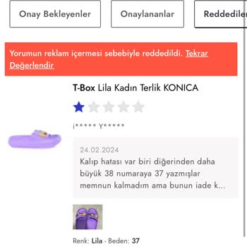 Boyner Online Alışveriş Sorunu