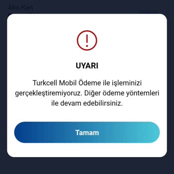 Paycell Mobil Ödeme Sorunu