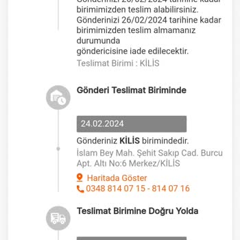 MNG Kargo Kilis Şubesi Teslimat Sorunu Ve İletişim Eksikliği