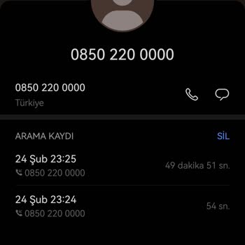 Ziraat Bankası 0850 220 0000 Numarası Üzerinden Yapılan Arama
