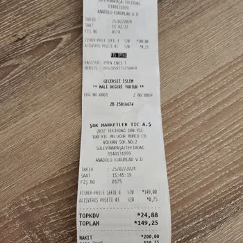 Tekirdağ Şok Market Reyon Fiyatıyla Satış Fiyatı Farkı