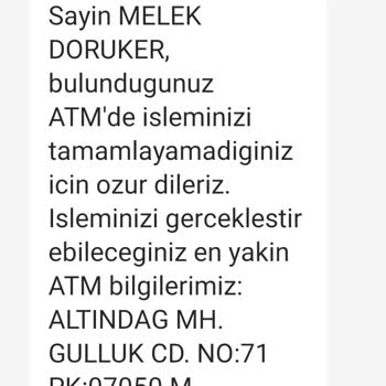 Ziraat Bankası ATM Si Paramı Yuttu, Hesabıma Para Geçmedi.