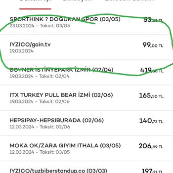 iyzico Gain TV Hesabımdan Üyeliğim Olmamasına Rağmen Para Çekmiş
