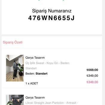 Qarya Tasarım Kargoya Verilmedi, İletişim Kuramıyorum.