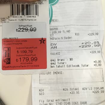 LCW Birebir Değişim Fiyat Farkı