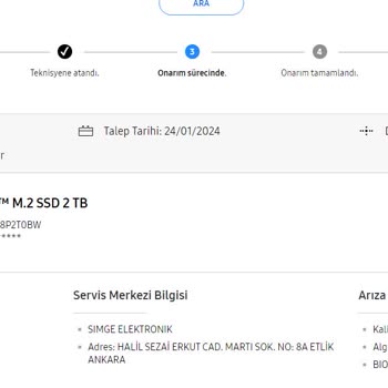 Samsung Satış Sonrası Servis Hizmeti Problemi