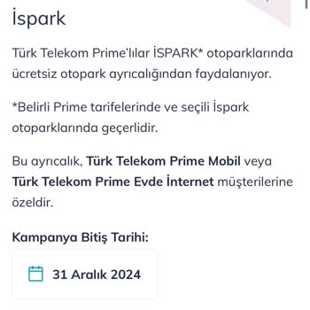 Türk Telekom Prime İspark İptali Canı Nasıl İsterse.