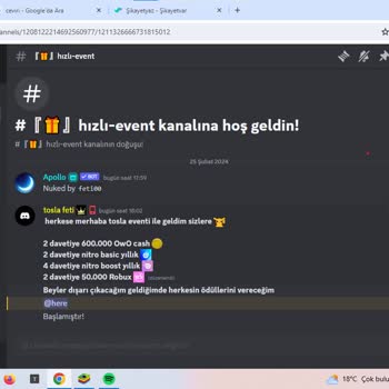 Discord.com Tosla Hakkında Yanlış Yalan Bilgi Telif