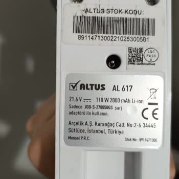 Altus Al 617 Yedek Parça Şikayeti