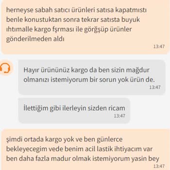 Trendyol Lastik Siparişi Mağduriyeti
