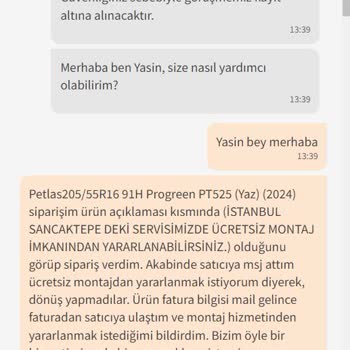 Trendyol Lastik Siparişi Mağduriyeti