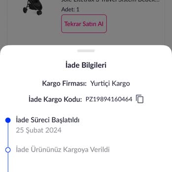 Pazarama.com İptal Edilemeyen Sipariş